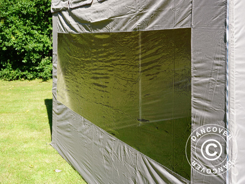 Pop up gazebo FleXtents PRO Peak Pagoda 3x3 m Latte, incl. 4 sidewalls