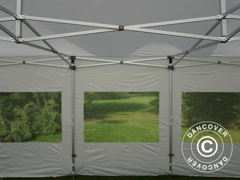 Pop up gazebo FleXtents PRO Peak Pagoda 4x6 m White, incl. 8 sidewalls