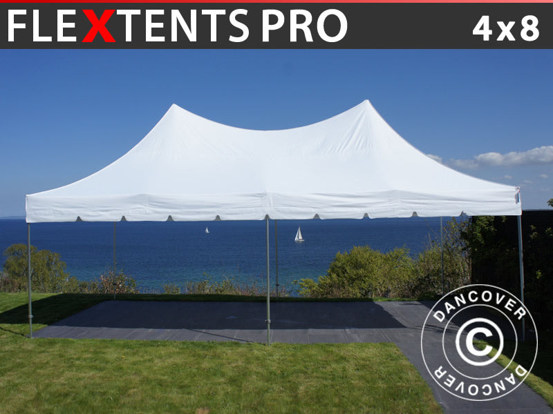 Pop up gazebo FleXtents PRO Peak Pagoda 4x8 m White