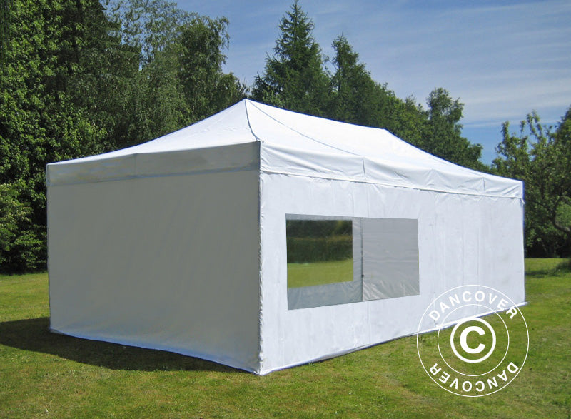 Pop up gazebo FleXtents PRO 4x8 m White, incl. 6 sidewalls