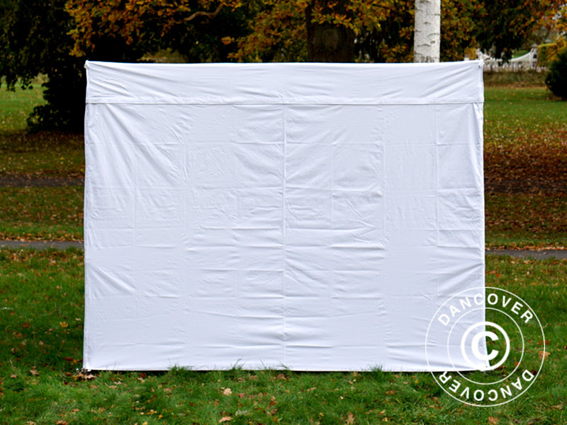 Pop up gazebo FleXtents® PRO Exhibition w/sidewalls, 3x3 m, White, Flame Retardant