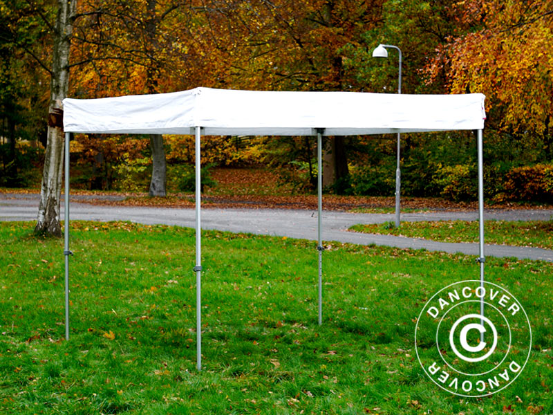 Pop up gazebo FleXtents® Xtreme 50 Exhibition w/sidewalls, 3x3 m, White, Flame Retardant