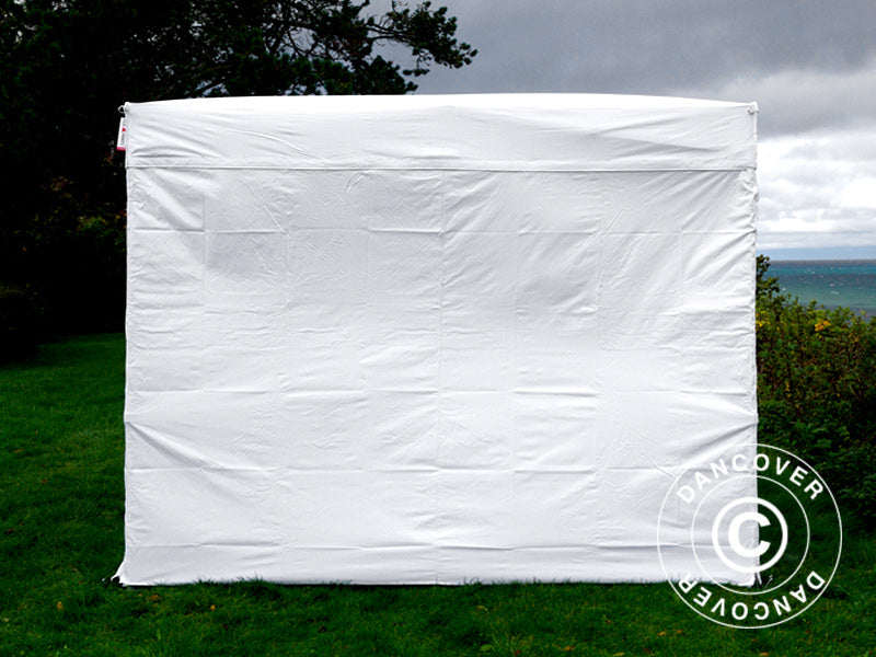 Pop up gazebo FleXtents® Xtreme 50 Exhibition w/sidewalls, 3x3 m, White, Flame Retardant