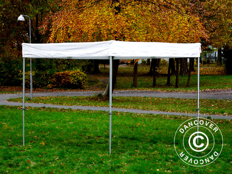 Pop up gazebo FleXtents® Xtreme 50 Exhibition w/sidewalls, 3x3 m, White, Flame Retardant