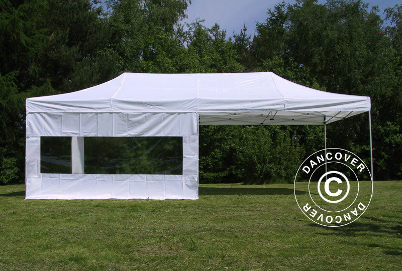 Pop up gazebo FleXtents Xtreme 50 4x8 m White, Flame retardant, incl. 6 sidewalls