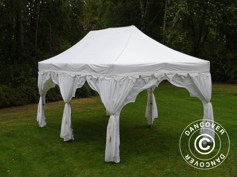 Pop up gazebo FleXtents PRO "Raj" 3x6 m White/Gold