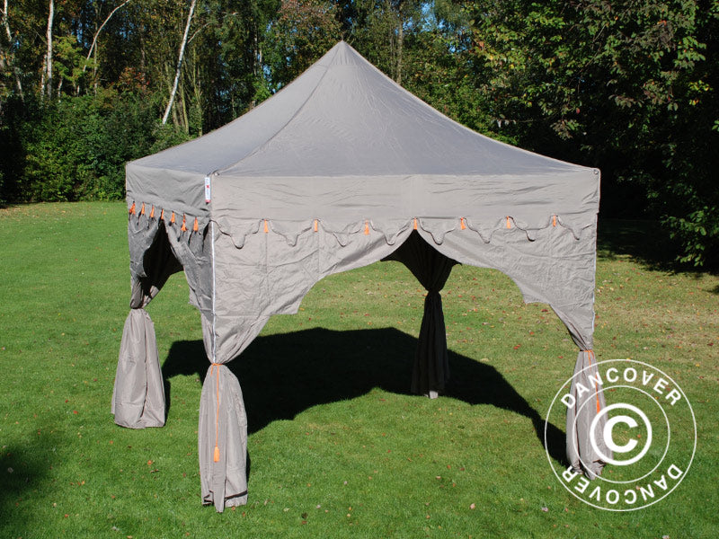 Pop up gazebo FleXtents PRO "Raj" 3x3 m Latte/Orange