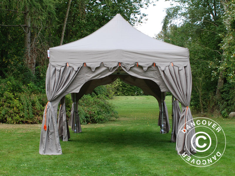 Pop up gazebo FleXtents PRO "Raj" 3x6 m Latte/Orange