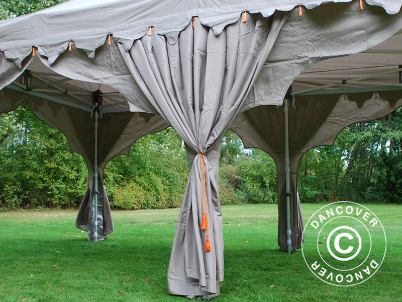 Pop up gazebo FleXtents PRO "Raj" 3x6 m Latte/Orange