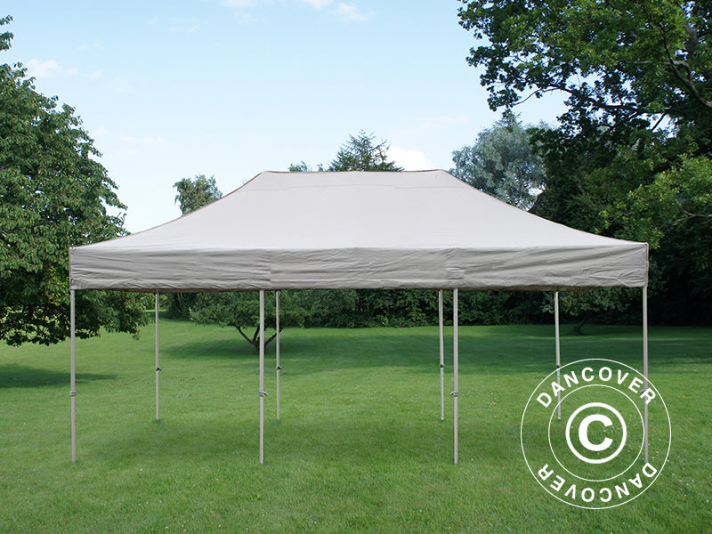 Pop up gazebo FleXtents PRO 4x6 m Latte, incl. 8 sidewalls