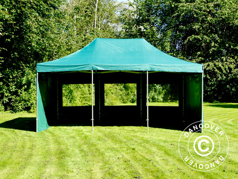 Pop up gazebo FleXtents Xtreme 50 4x6 m Green, incl. 8 sidewalls