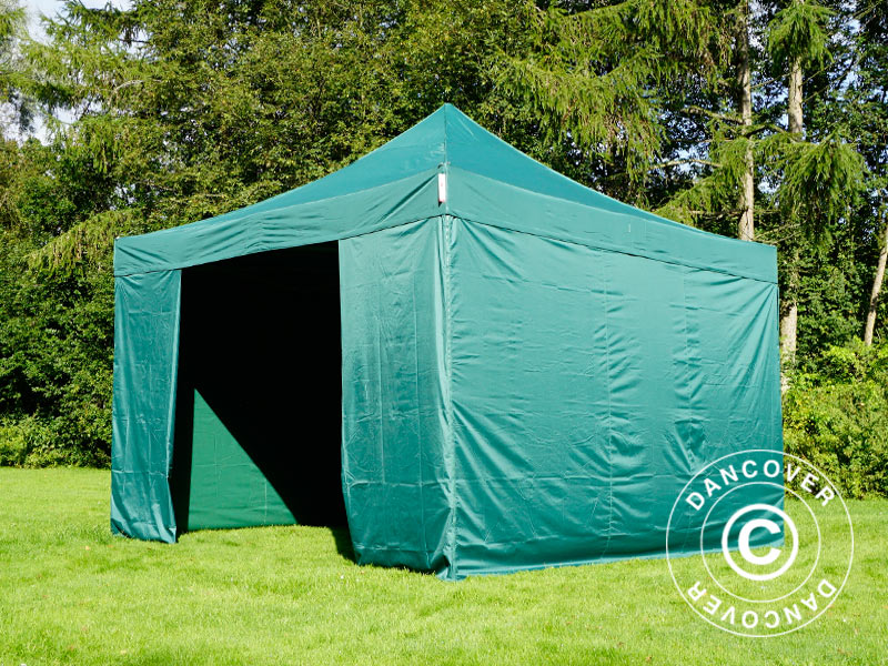 Pop up gazebo FleXtents Xtreme 60 4x4 m Green, incl. 4 sidewalls