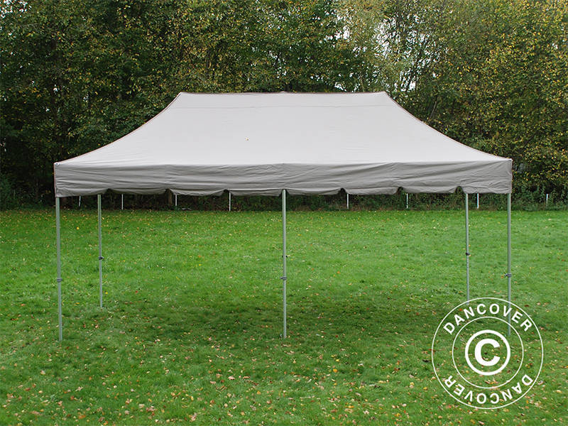 Pop up gazebo FleXtents PRO "Peaked" 4x8 m Latte