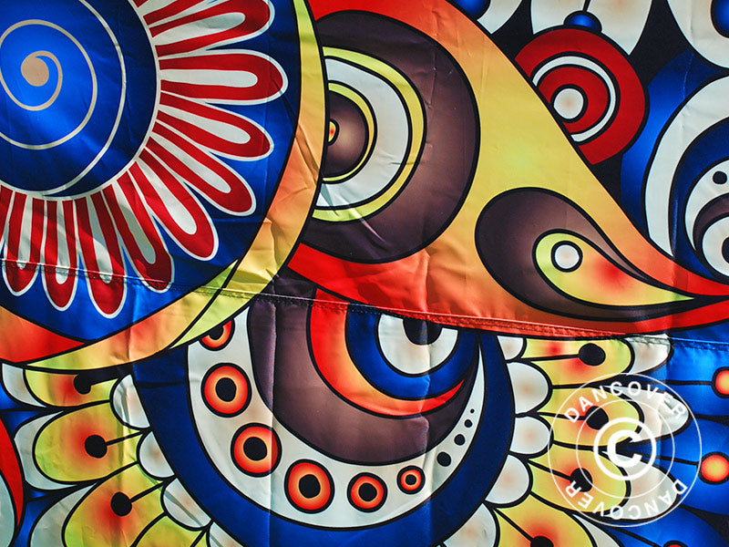 Pop up gazebo FleXtents Xtreme 50 with full digital print, 4x8 m, incl. 4 sidewalls