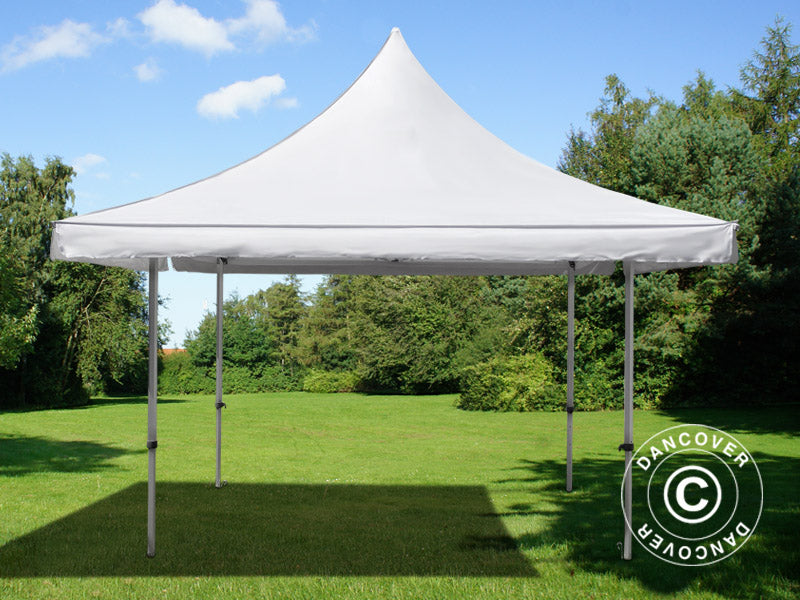 Pop up gazebo FleXtents Pagoda Xtreme 50 3x3 m / (4x4 m) White