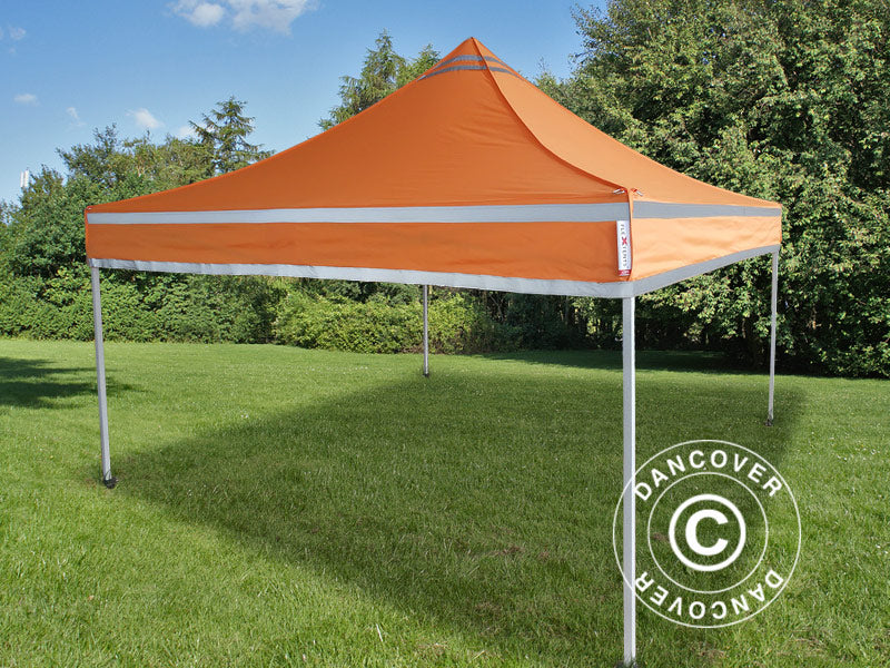 Pop up gazebo FleXtents PRO Work tent 3x3 m Orange Reflective