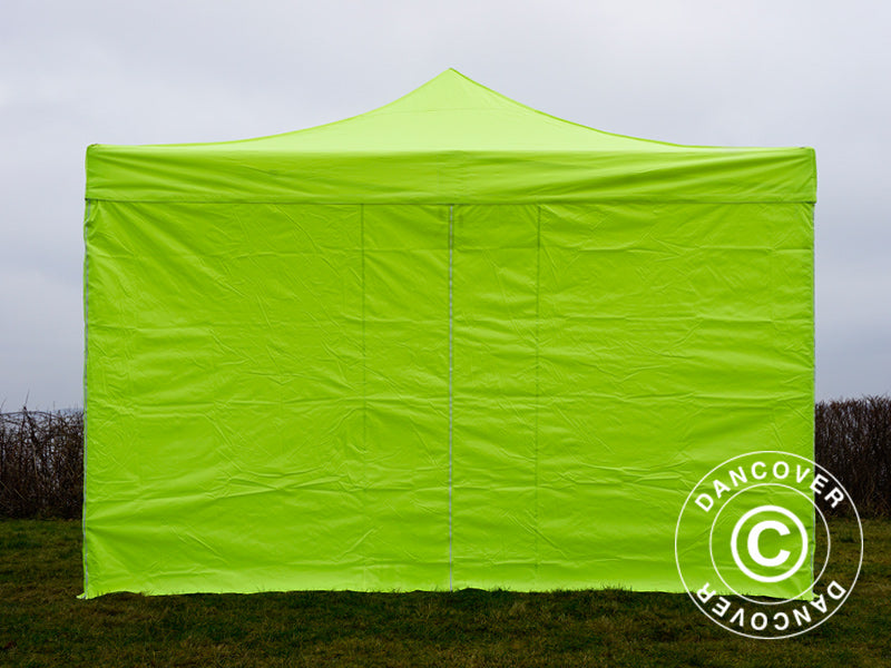 Pop up gazebo FleXtents Xtreme 50 4x4 m Neon yellow/green, incl. 4 sidewalls
