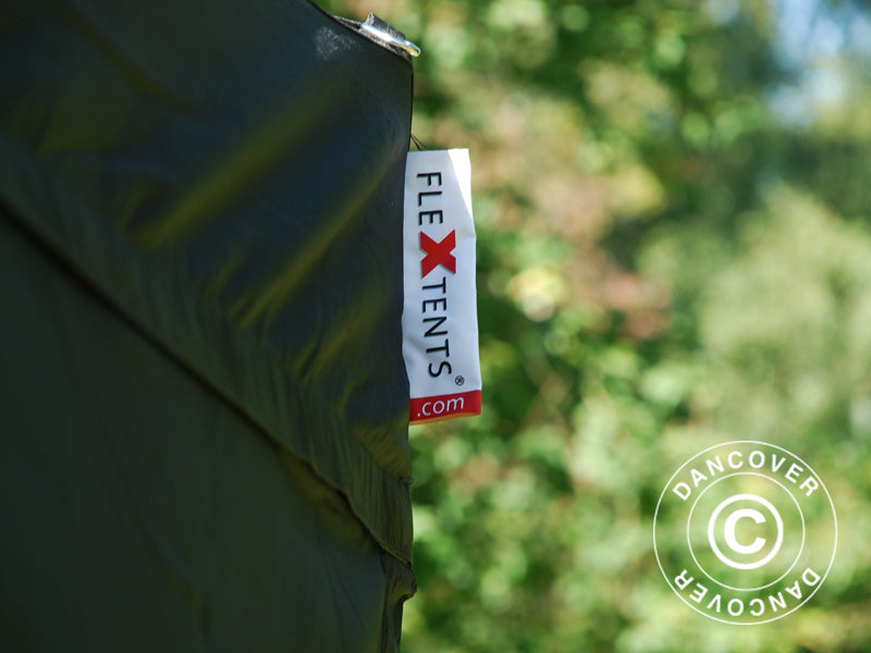 Pop up gazebo FleXtents PRO 2.5x2.5 m Black, incl. 4 sidewalls