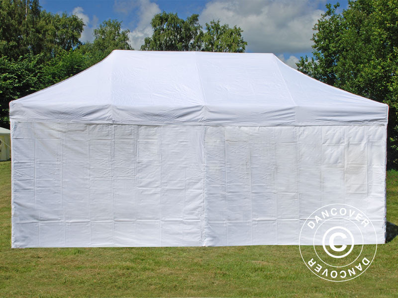 Pop up gazebo FleXtents PRO 3.5x7 m White, incl. 6 sidewalls
