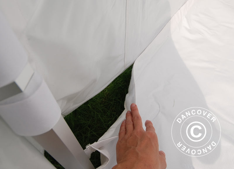 Pop up gazebo FleXtents PRO Trapezo 2x3 m White, incl. 4 sidewalls