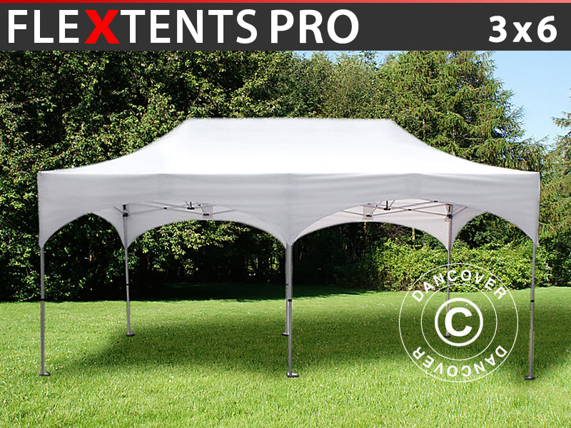 Pop up gazebo FleXtents PRO "Arched" 3x6 m White