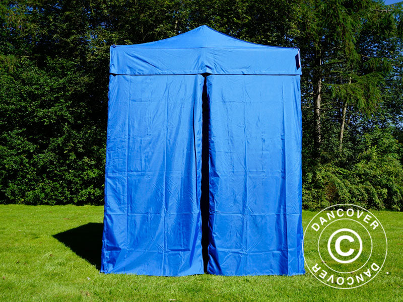 Pop up gazebo FleXtents Basic v.2, 2x2 m Blue, incl. 4 sidewalls