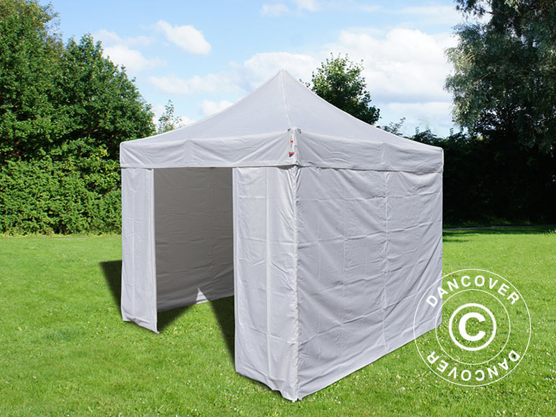 Pop up gazebo FleXtents Basic v.3, 3x3 m White, incl. 4 sidewalls
