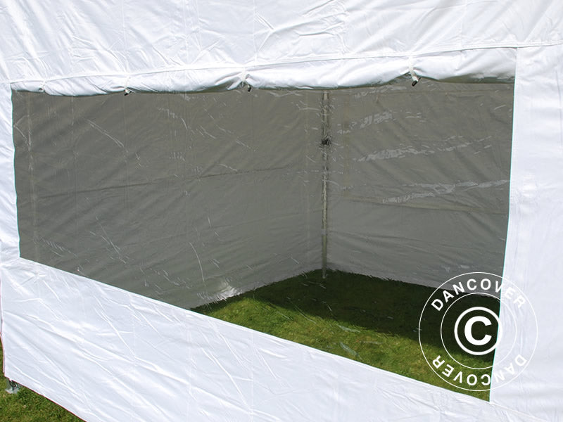 Pop up gazebo FleXtents Basic v.3, 4x4 m White, incl. 4 sidewalls