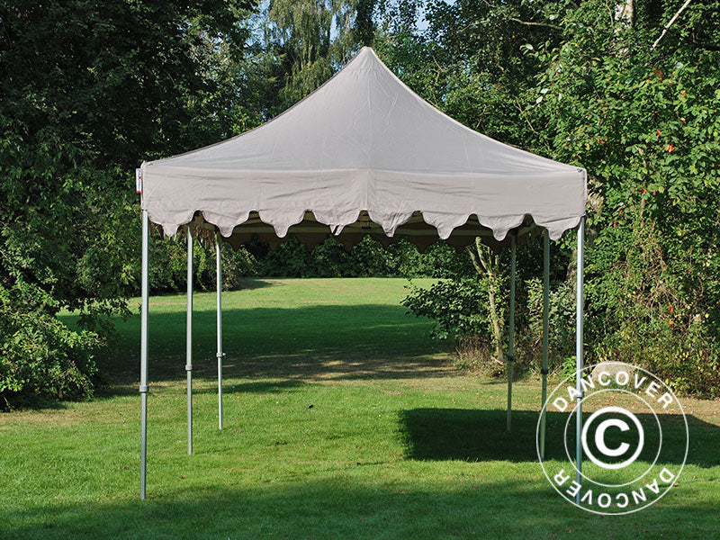 Pop up gazebo FleXtents PRO Steel "Morocco" 3x6 m Latte