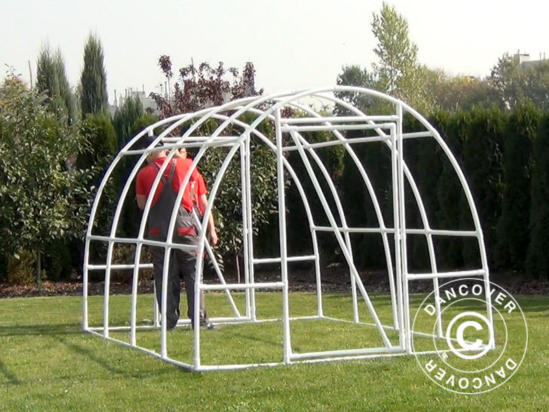 Polytunnel Greenhouse 130, 2.2x3x1.9 m, 6.6 m², Transparent