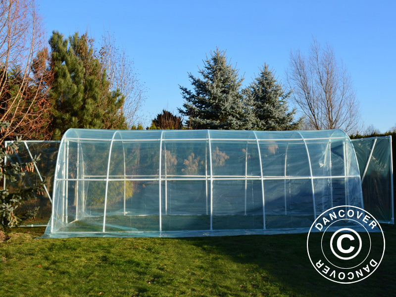 Polytunnel Greenhouse 130, 3x6x2.1 m, 18 m², Transparent