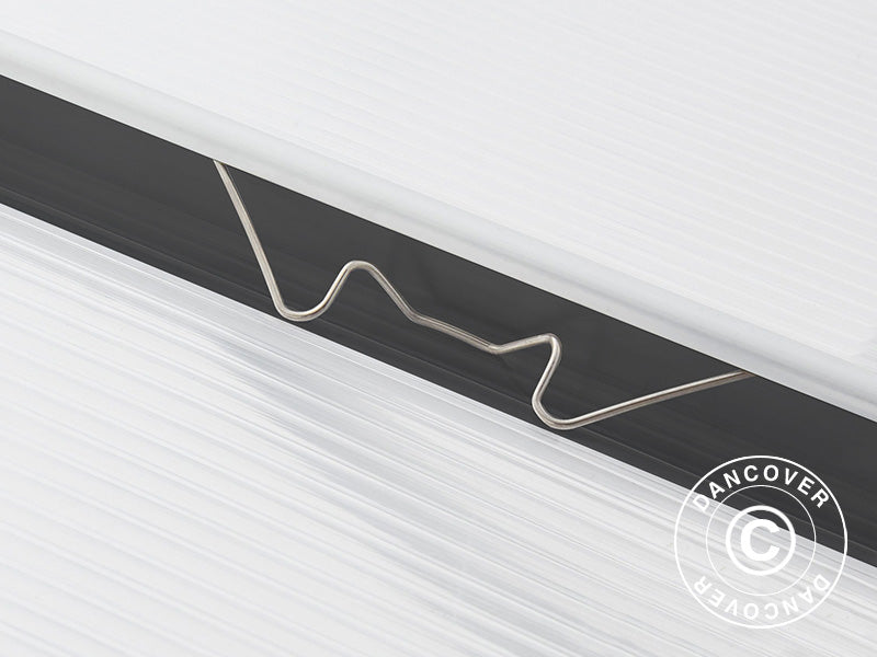 Greenhouse Polycarbonate 4.75 m², 1.9x2,5x2.05 m w/base, Black