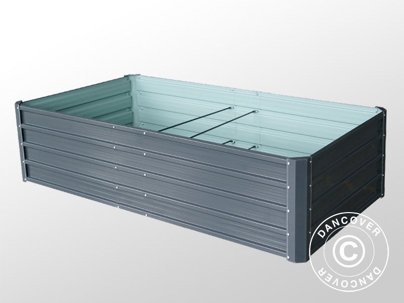 Raised Garden Bed, 0.9x1.8x0.47 m, 800 l, Anthracite