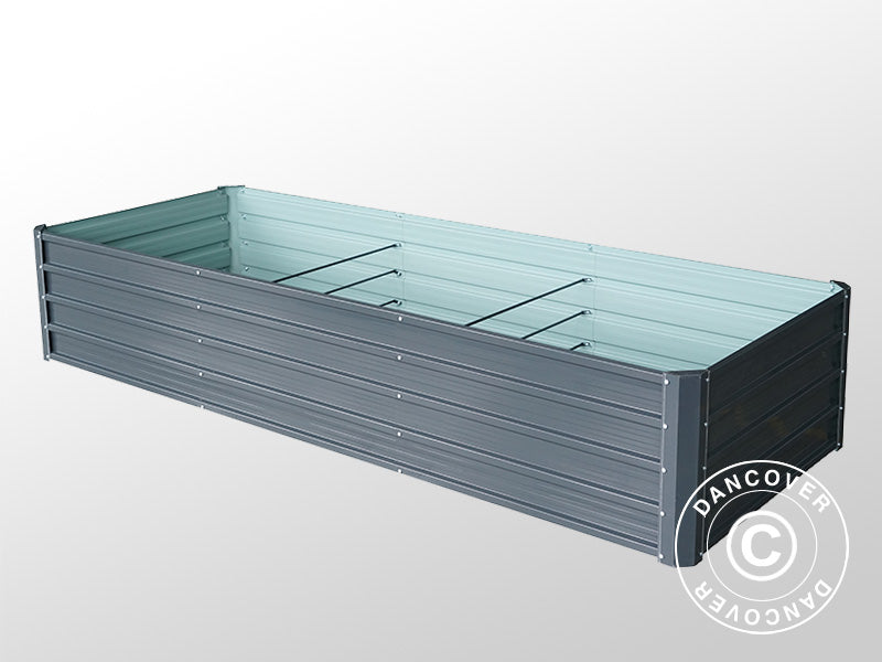 Raised Garden Bed, 0.9x2.44x0.47 m, 1000 l, Anthracite