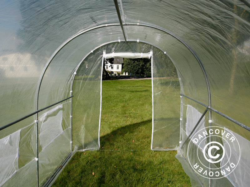 Polytunnel Greenhouse 2x4.5x2 m, 9 m², Transparent