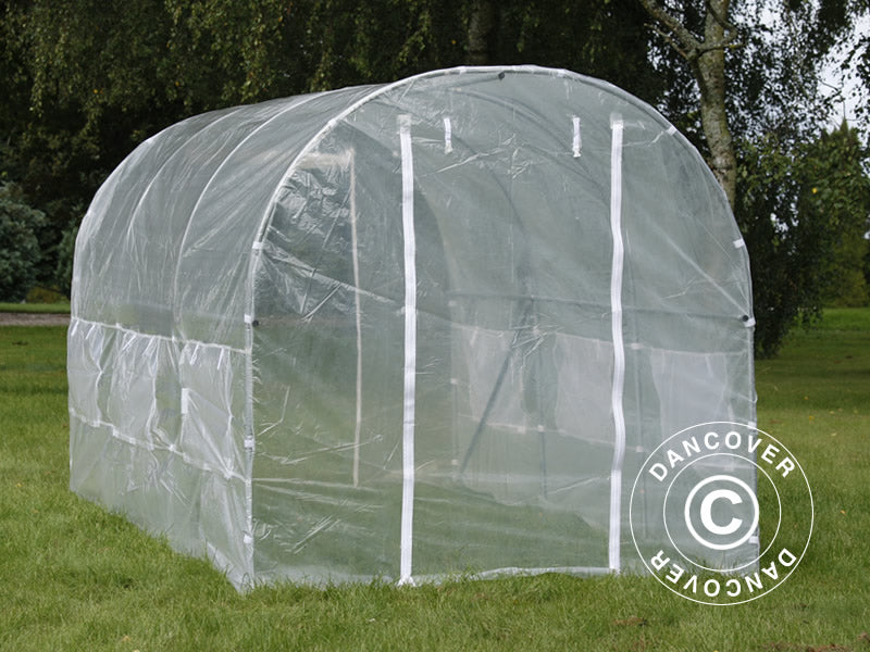 Polytunnel Greenhouse 2x4.5x2 m, 9 m², Transparent