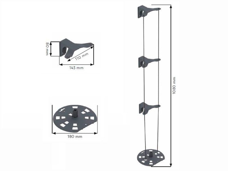 Climbing support, CUCUMBER BUDDY, Anthracite/Black