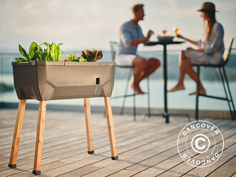 Raised bed, SAMMY SALAD, w/cover and water tank, Anthracite