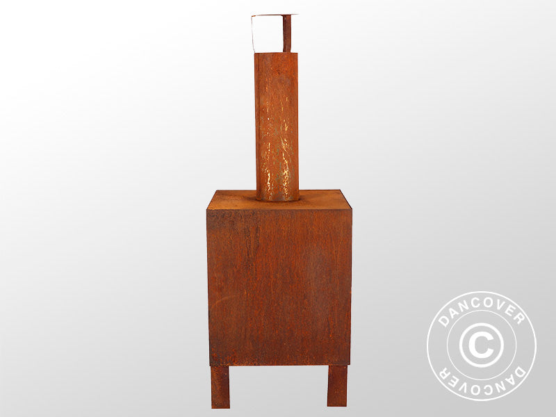 Outdoor fireplace, 38x38x108 cm, Rust