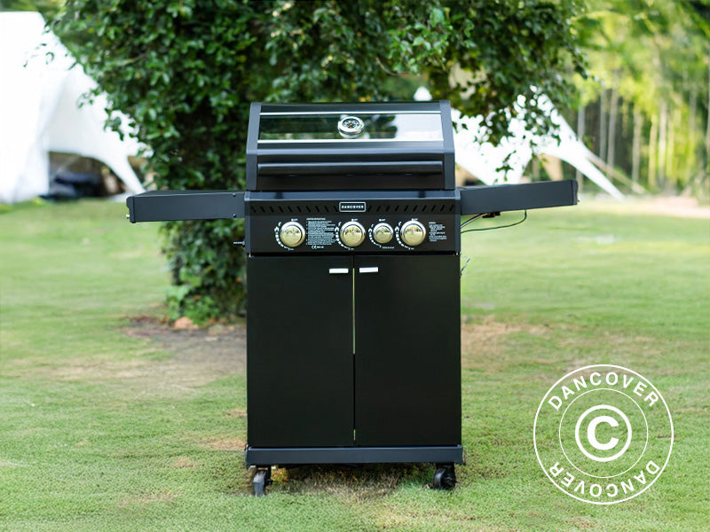 BBQ gas grill Dancover 3+1, Black