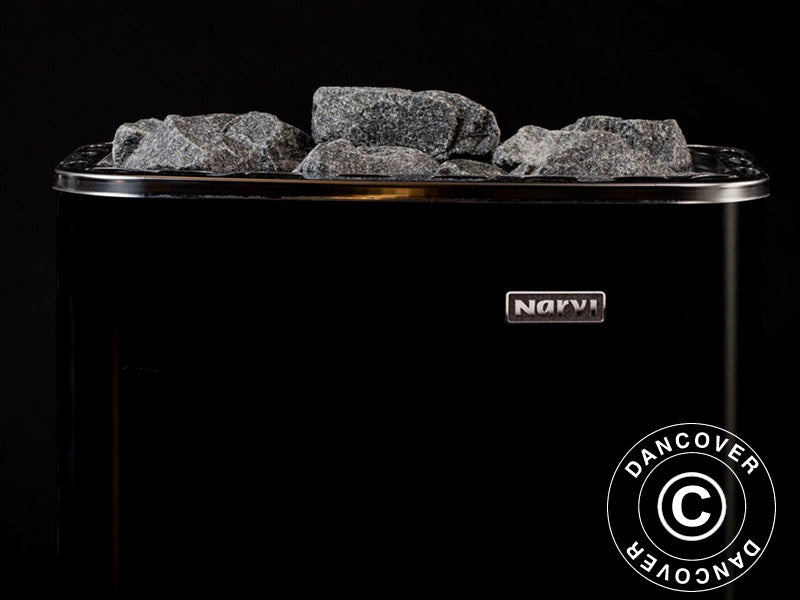 Sauna Heater incl. stones, 6kW, Black