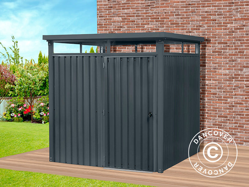 Garden shed w/skylight, 2.04x2.45x2.26 m, 5.0 m², Anthracite