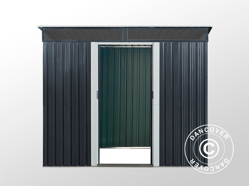 Garden Shed with Skylight 2.38x1.74x1.96 m, 4.14 m², ProShed®, Anthracite/White