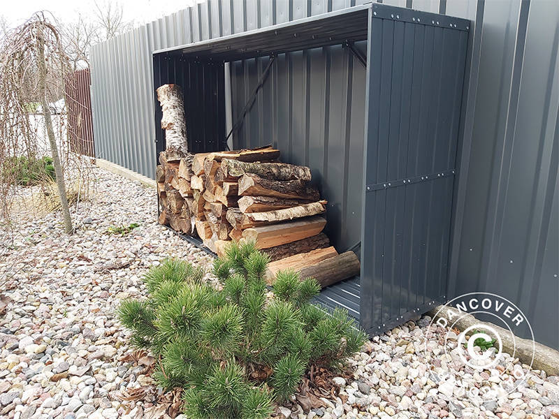 Wood Storage 1,1x1,8x0,5m Anthracite