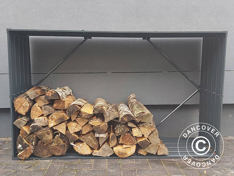 Wood Storage 1,1x1,8x0,5m Anthracite