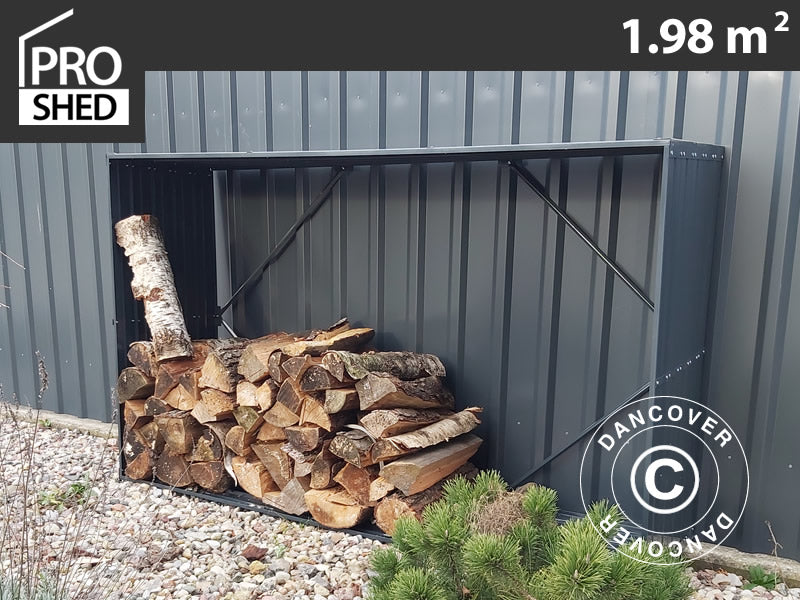 Wood Storage 1,1x1,8x0,5m Anthracite