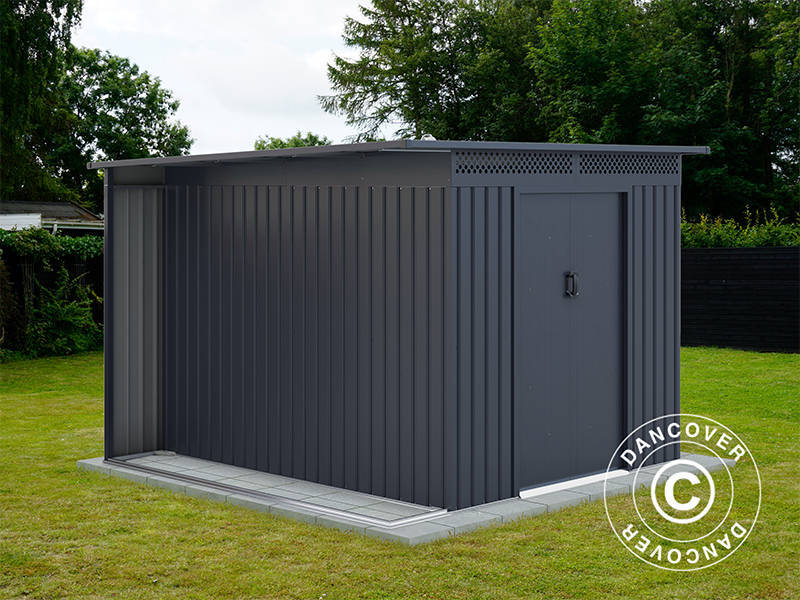 Garden Shed w/overhang, 2.57x2.69x1.87 m, 6.91 m², ProShed®, Anthracite