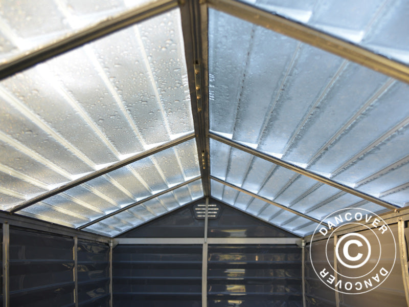 Polycarbonate Garden shed SkyLight, Palram/Canopia, 1.85x2.29x2.17 m, 4.24 m², Grey