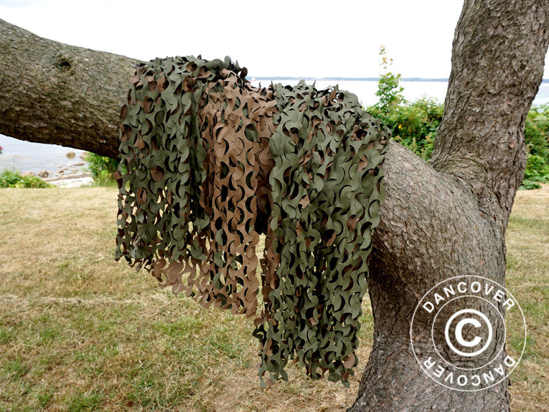 Camouflage net Woodland BASIC LIGHT, 1.4x3 m