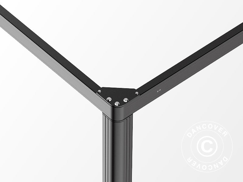 Pergola Gazebo San Fernando 4x3m Black/Dark Grey